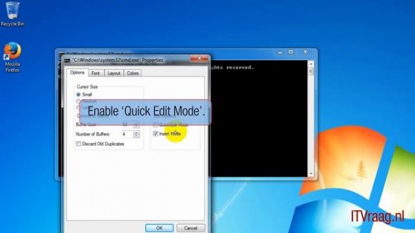 Windows 7 - Copy & Paste in CMD (Command Prompt)