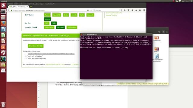 Ubuntu 14.04 Cuda Installation смотреть онлайн