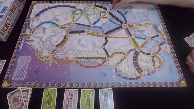 Ticket To Ride: Nordic Countries (Time Lapse + Overview)