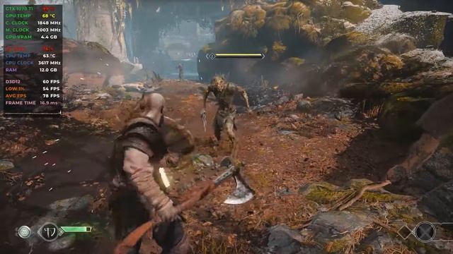 God Of War : Ryzen 5 2600 + GTX 1070 Ti | 1080p смотреть онлайн