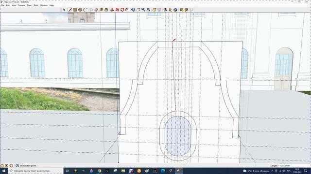 18 SketchUp. Создание модели вокзала. Часть 5 смотреть онлайн