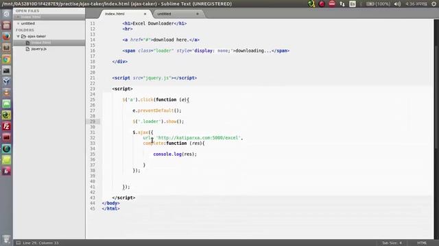 jquery - ajax excel downloader with loader progress with laravel Excel Package смотреть онлайн