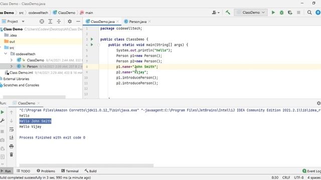 Part 4: Class and Objects in Java | Java Tutorial for beginners 2021 | Java OOPs basics смотреть онлайн
