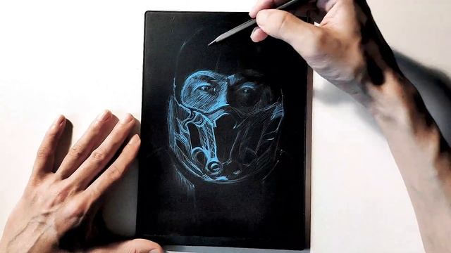 Рисую САБ-ЗИРО / МОРТАЛ КОМБАТ/ Рисунок / Drawing SUB-ZERO mortal combat смотреть онлайн