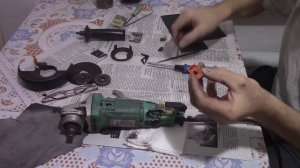 ушм sturm AG9012TE  кнопка включения отскакивает