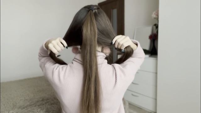 ОБЪЕМНЫЙ ВЫСОКИЙ ХВОСТ БЕЗ ШИНЬОНА!/VOLUMINOUS PONYTAIL WITHOUT CHIGNON! смотреть онлайн