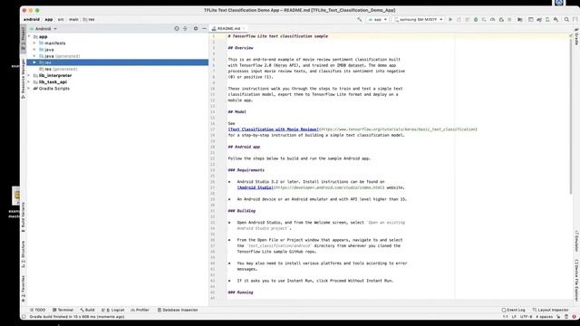 TensorFlow Lite Demo apps - 12: Text Classification смотреть онлайн