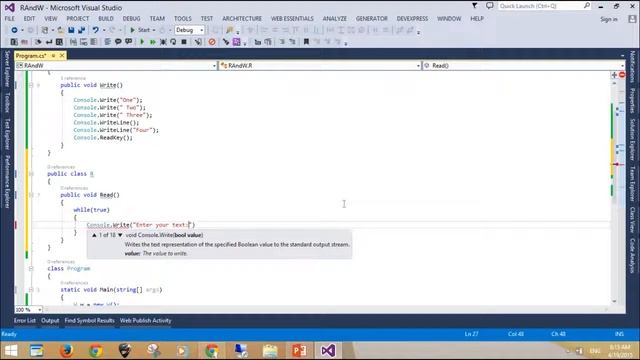 C# Tutorial - Reading and writing to a console смотреть онлайн