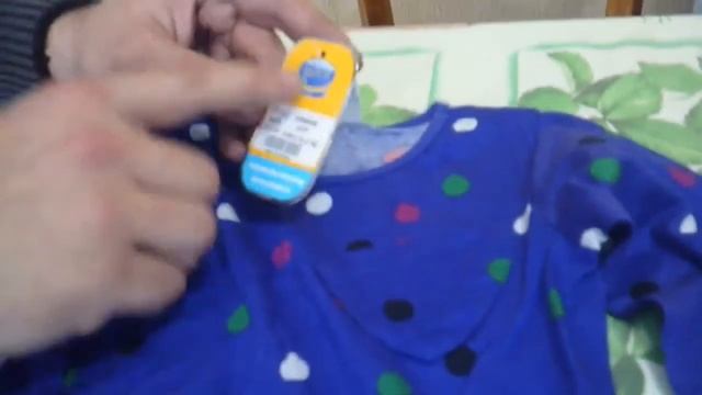 Посылка из Китая №85 с Aliexpress.com - Платье детское синего цвета с карманчиком смотреть онлайн