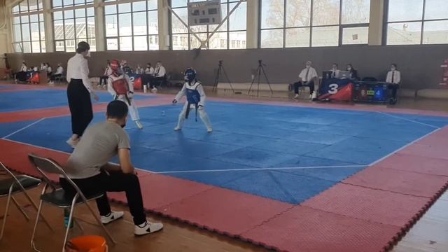 Taekwondo WTF. Первенство Москвы по тхэквондо ВТФ 27-28марта 2021г. до 33 кг. #trubnikovartem смотреть онлайн