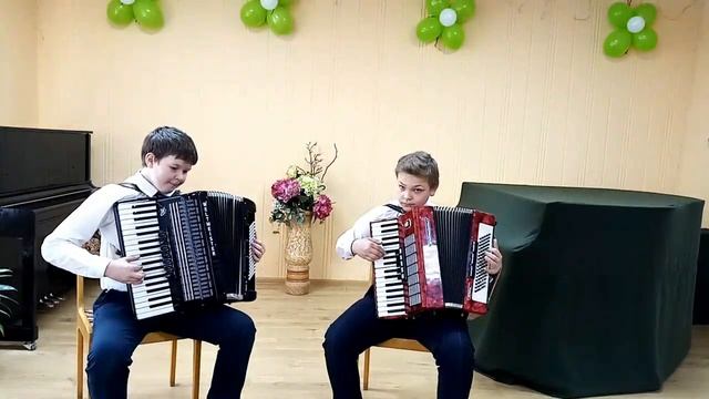 Никончик Д,Панасюк М Чернинская ДШИ Чешская полька и Хорошее настроение смотреть онлайн