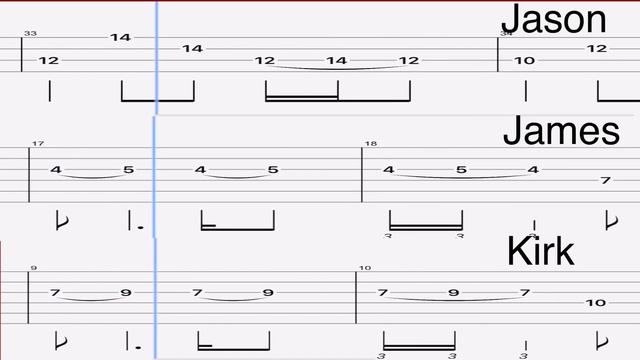 Metallica - to live is to die live seattle 1989 guitar and bass tabs смотреть онлайн