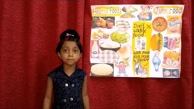 Junk food vs Healthy food . Project work & Presentation with speech and poem смотреть онлайн