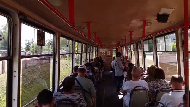 Трамвай КТМ-5М3 №44 в Ярославле смотреть онлайн