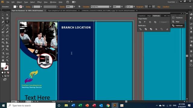 Adobe illustrator CS6 Part 6 How to create flyer for business смотреть онлайн