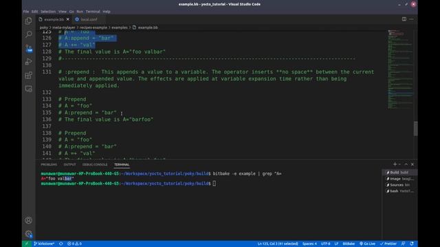 Yocto Tutorial - 07 Variable Assignment Operators (Part-6) | :append :prepend and :remove смотреть онлайн