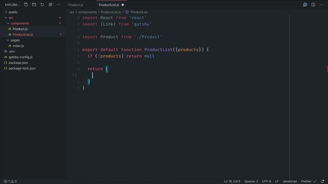 #3. Create product and product list components | Create a Gatsby store with Commerce.js смотреть онлайн