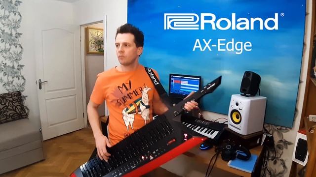 Keytar Roland AX Edge - супер расческа синтезатор для сцены! смотреть онлайн