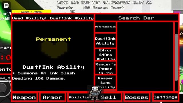 Roblox Undertale Last Reset (Dust Ink Sans) смотреть онлайн