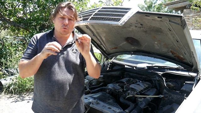 Mercedes Benz W124 - Comment régler une fuite du lave vitres tutorial смотреть онлайн