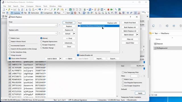 How to replace many (millions of) strings in a large text file смотреть онлайн