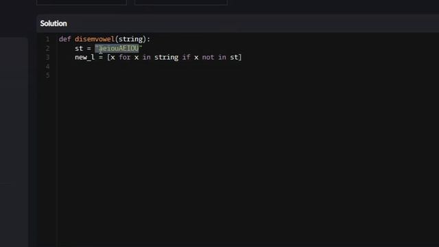 Python - Disemvowel Trolls | 7KYU смотреть онлайн