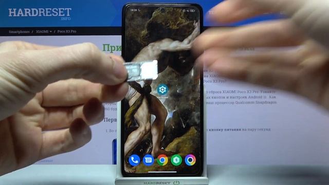 Установка Sim-карты в XIAOMI Poco X3 Pro / Как вставить SD-карту в XIAOMI Poco X3 Pro? смотреть онлайн
