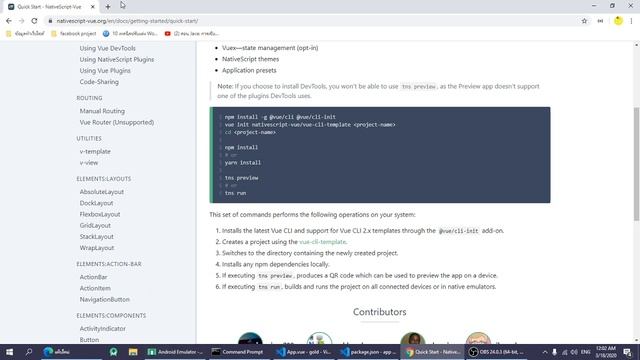 วิธีเขียน App Android และ ios ด้วย Vuejs (่javascript)+ nativescript - install และการใช้งานเบื้องต้ смотреть онлайн