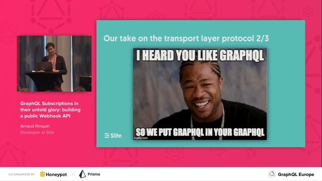 GraphQL Subscriptions: Building a public webhook API - Arnaud Rinquin @ GraphQL Europe 2018 смотреть онлайн