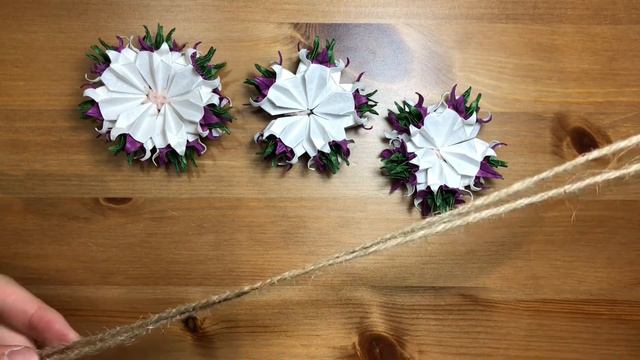 Handcraft origami Amaryllis ball tutorial / 手工摺紙重瓣孤挺花球教學 смотреть онлайн