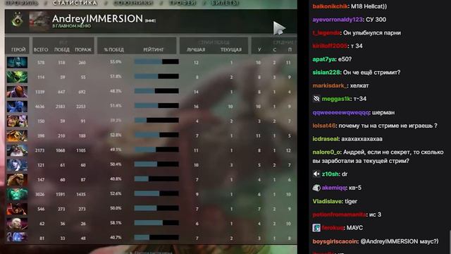 AndreyIMMERSION про свой любимый танк | AndreyIMMERSION | Дота 2 смотреть онлайн