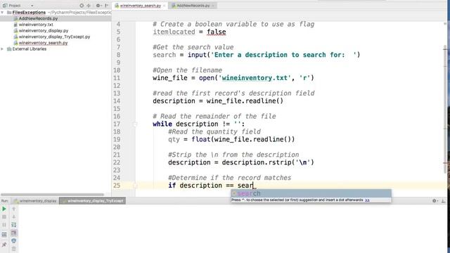 Python FileCreation Search смотреть онлайн