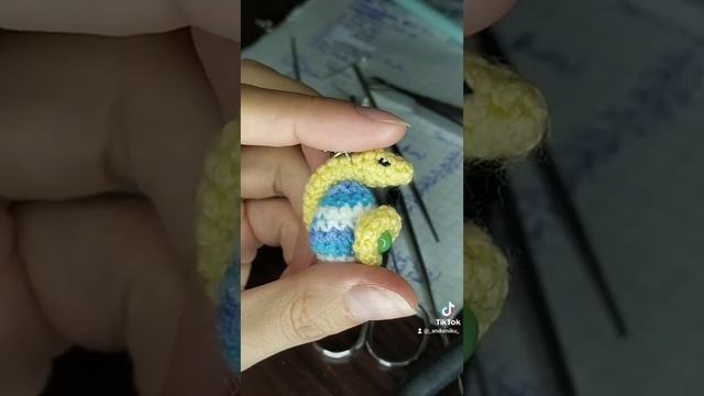 Змейка на защите драконьего яйца ❤ Амигуруми ❤ Игрушки и мастер-классы можно приобрести вк ? смотреть онлайн