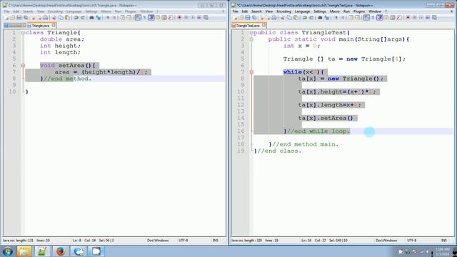 Java - Triangle Object class and Triangle Tester class смотреть онлайн