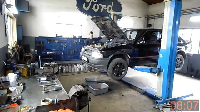 Removing Ford Escort engine смотреть онлайн