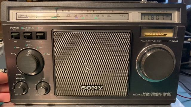 SONY ICF-6500 FM/MW/SW radio receiver смотреть онлайн