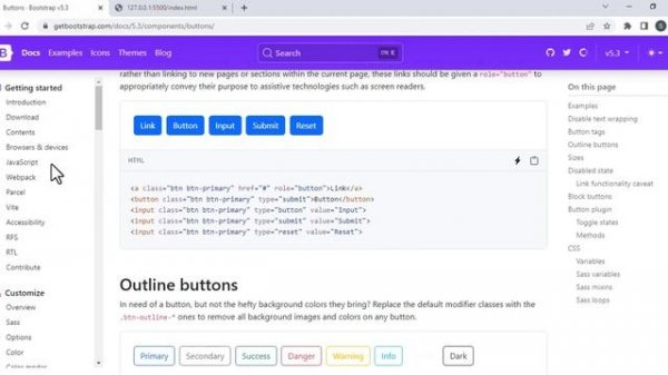 How to Link Bootstrap 5 in HTML File in Visual Studio code