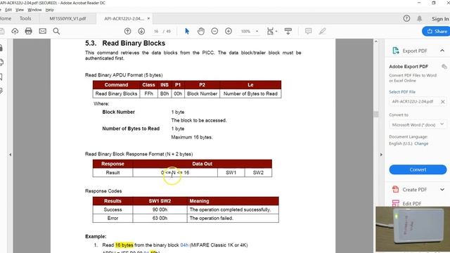 Mifare Classic Basic commands - 3 смотреть онлайн
