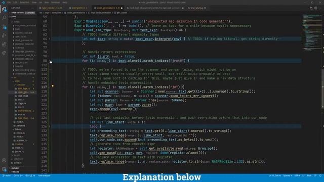 Coding live - asm nodes in code generator (Making a compiler pt. 18) смотреть онлайн
