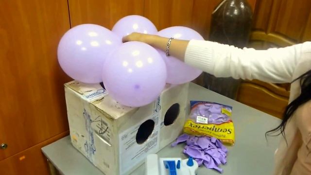 Квадратная гирлянда из воздушных шаров смотреть онлайн