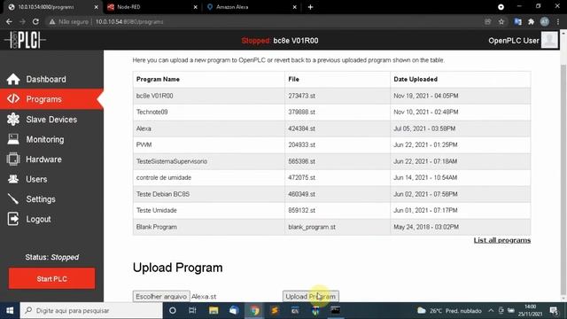 Ligando uma saída do CLP Branqs Através da Amazon Alexa, utilizando o NodeRed смотреть онлайн