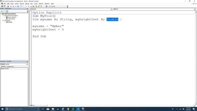 VBA: Option Explicit смотреть онлайн
