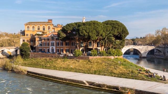 Набережная Ангвиллара | Трастевере. Достопримечательности Рима смотреть онлайн