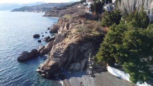 Сырные скалы в с. Малореченском в Крыму. Кучук-Узень