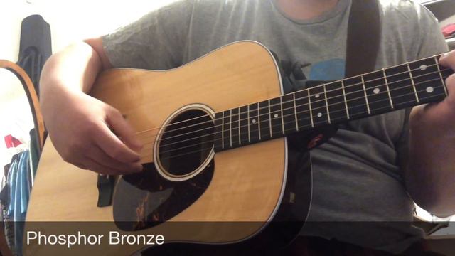 Elixir Nanoweb 80/20 vs Phosphor Bronze on Martin D-13E (light/medium gauge) смотреть онлайн