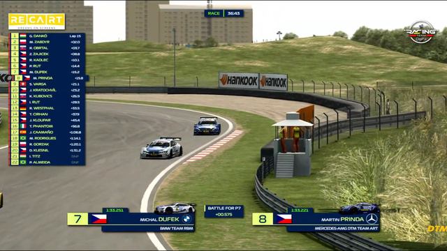 RECART SRS Championship RRE Race 10 DTM Zandvoort смотреть онлайн