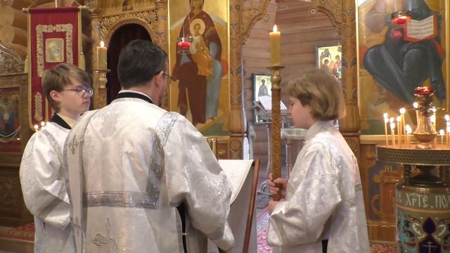 Вознесение Господне. Проповедь и отрывки службы. смотреть онлайн