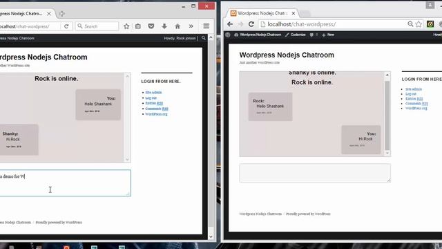 Integrating WordPress Chatroom using nodejs and socket io смотреть онлайн