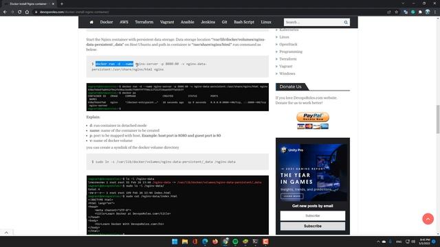 Docker install Nginx container смотреть онлайн