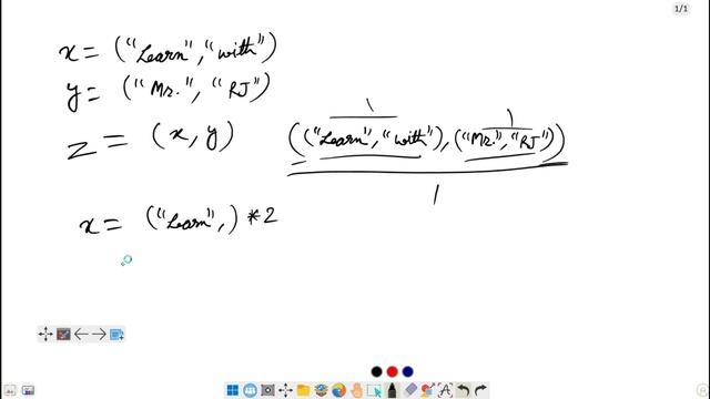 Data Types in Python Part 8 Tuple (Create, Access & Reverse Tuple element) @LearnWithMrRJ смотреть онлайн